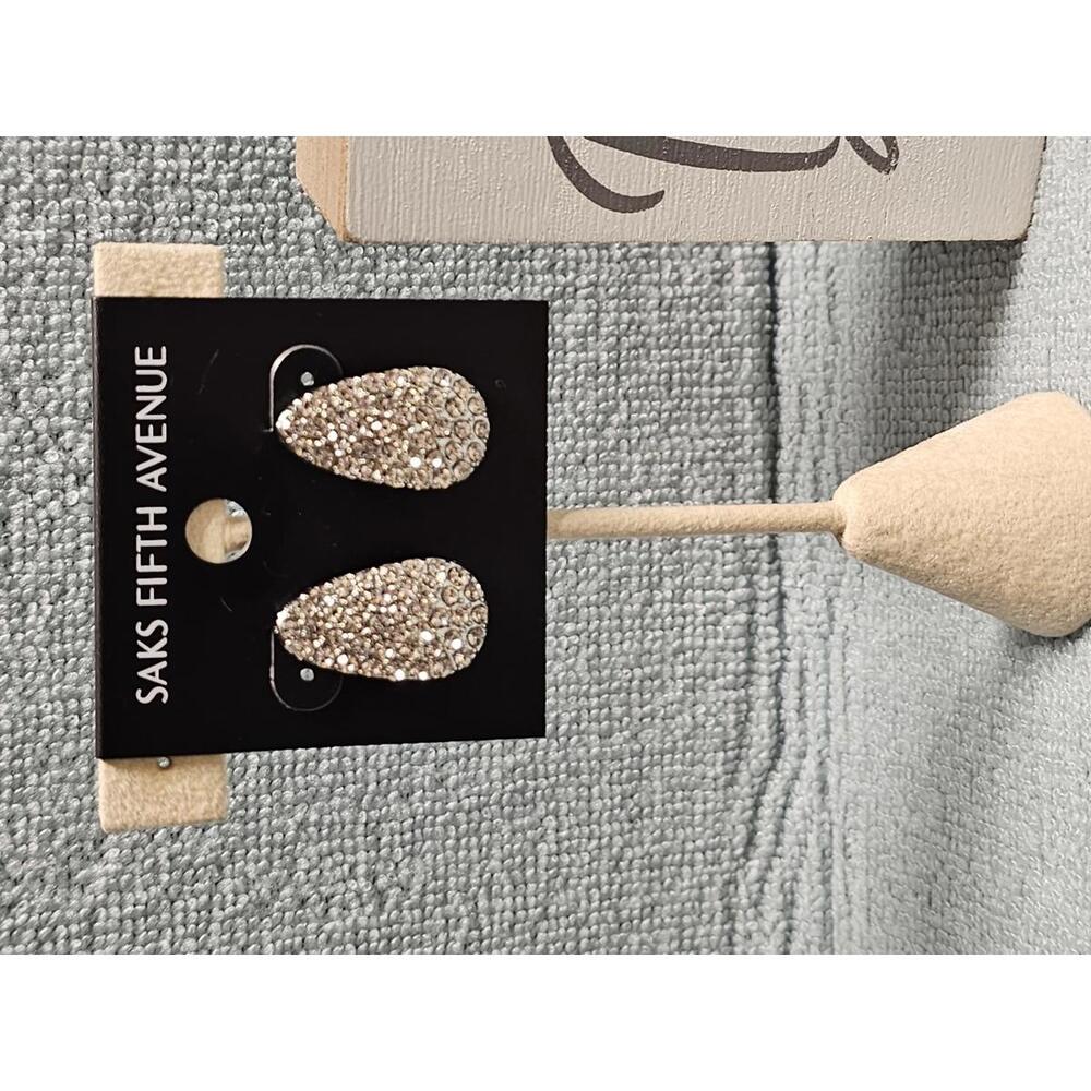 Saks Fifth Avenue Silver Teardrop Earrings